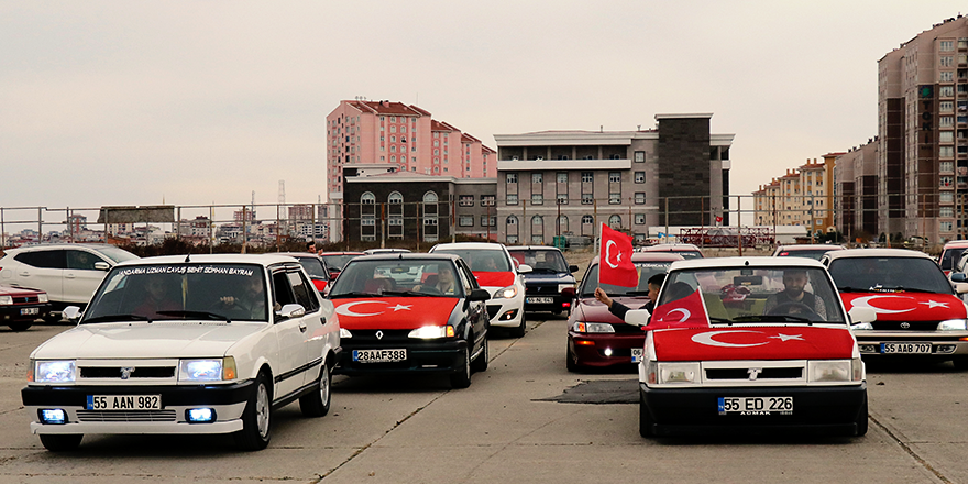 MODİFİYE ARAÇ TUTKUNLARI ŞEHİTLERİ ANDI