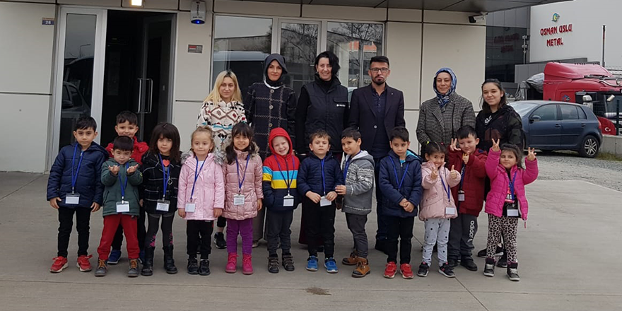 MİNİKLERDEN 'YERLİ' TEKNOLOJİ ZİYARETİ