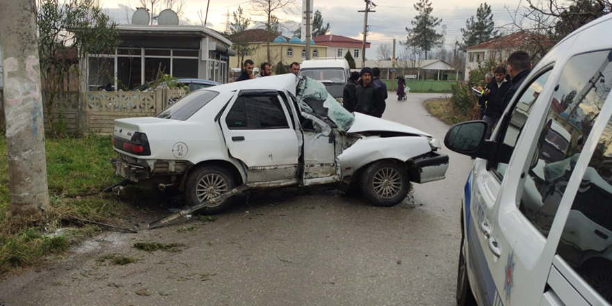 ÇARŞAMBA’DA TRAFİK KAZASI: 1 YARALI