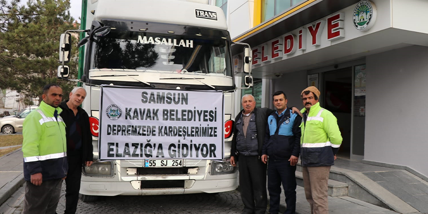 KAVAK'TAN DEPREM BÖLGESİNE YARDIM ELİ