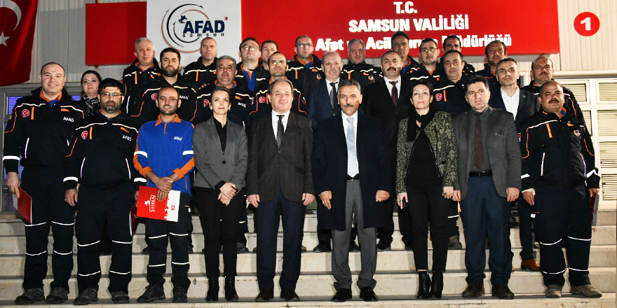 DEPREM BÖLGESİNDE GÖREV ALAN PERSONELE TEŞEKKÜR BELGESİ