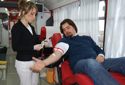 Kan bağışına destek