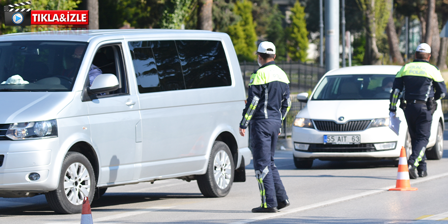 SAMSUN'DA POLİS EKİPLERİNDEN SIKI DENETİM