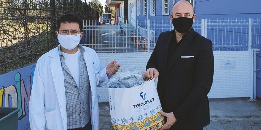 TÜM İLÇE HALKINA MASKE