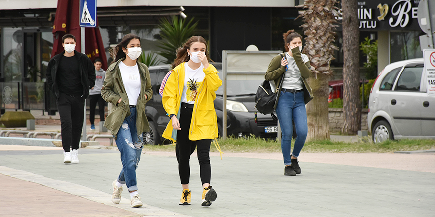 SAMSUN'DA MASKE TAKMAK ZORUNLU HALE GELDİ