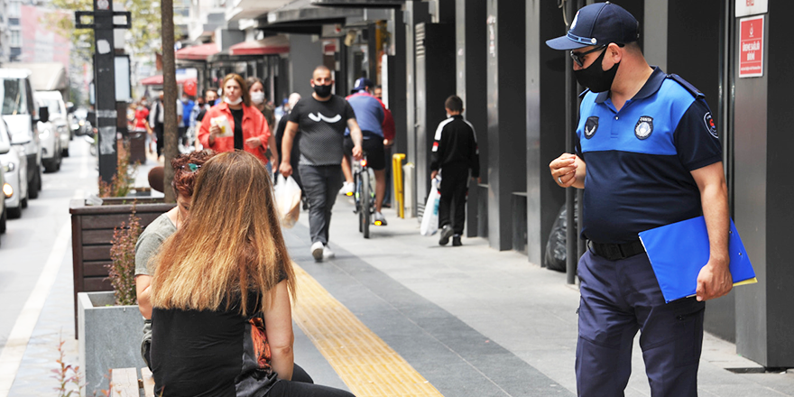 SAMSUN ZABITASI MASKE DENETİMİNDE