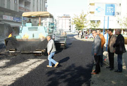 Atakum'da asfalt çalışması