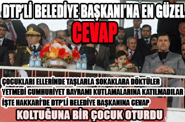 DTP'li başkanlar Cumhuriyet Bayramı kutlamalarına katılmadı!