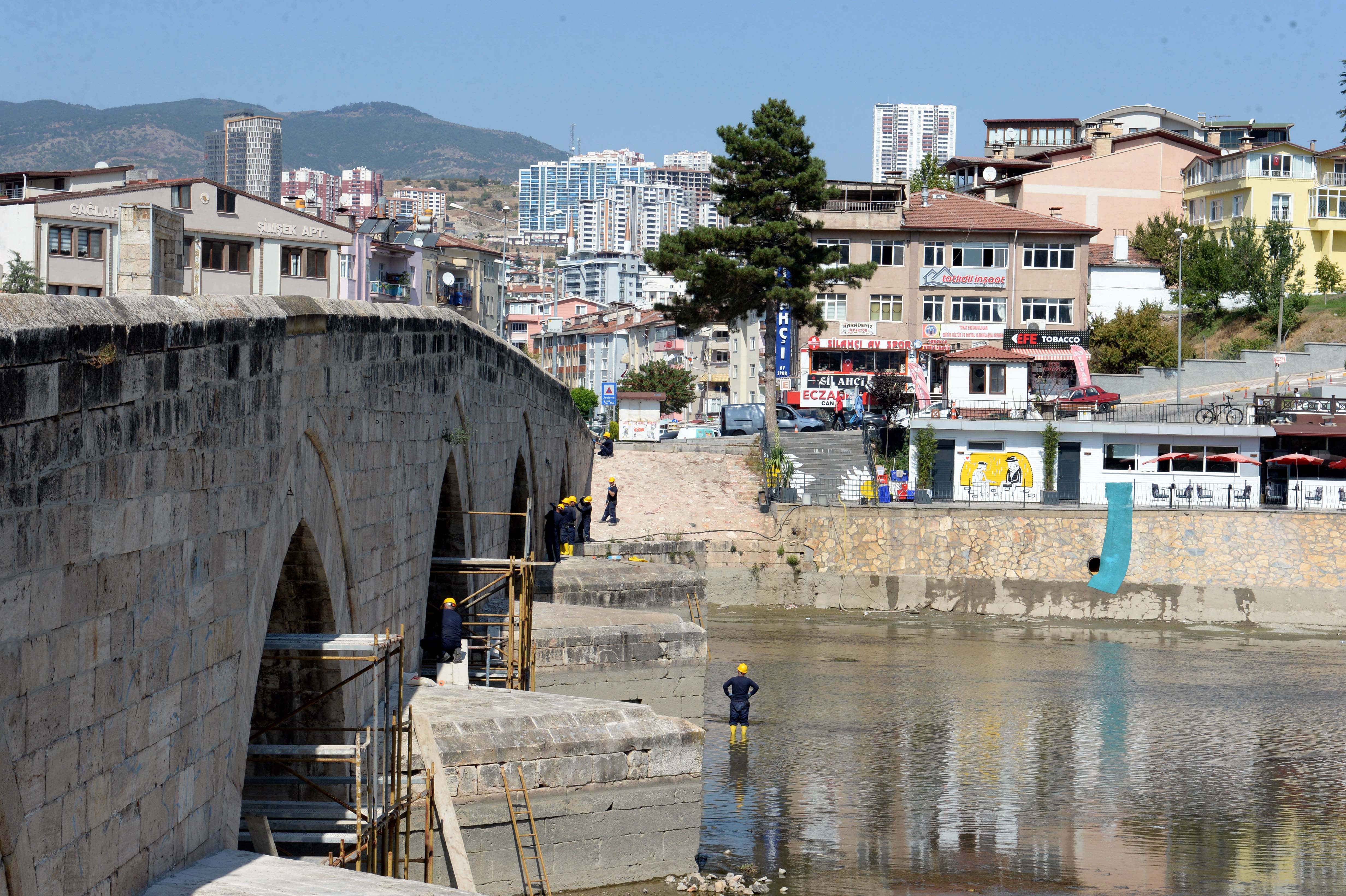 770 YILLIK KÖPRÜDE RESTORASYON ÇALIŞMASI BAŞLADI