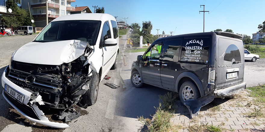 ÇARŞAMBA’DA KAZA 1 YARALI