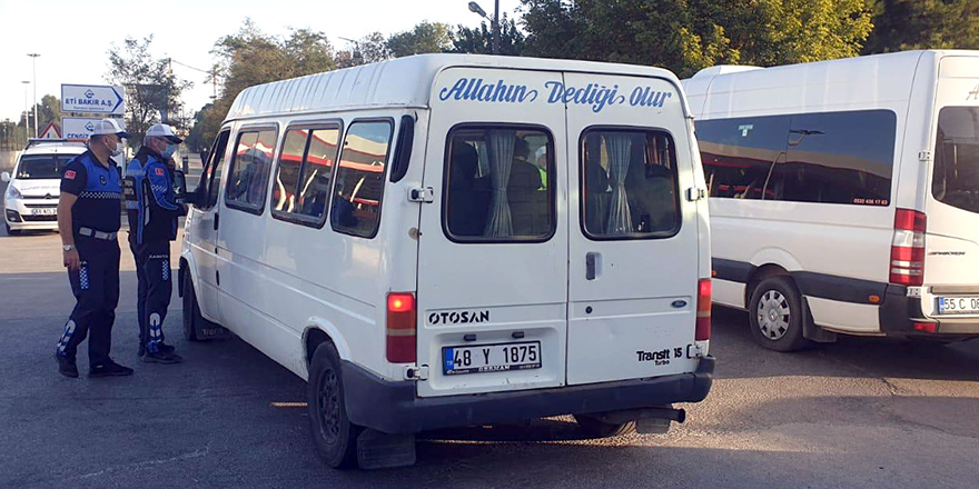 SERVİS ARAÇLARI DENETİMDEN GEÇİRİLDİ