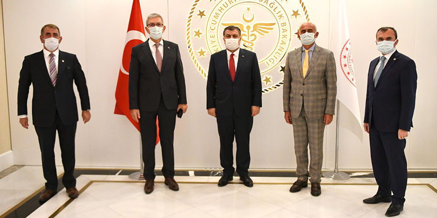 SAMSUN MİLLETVEKİLLERİNDEN BAKAN KOCA'YA ZİYARET