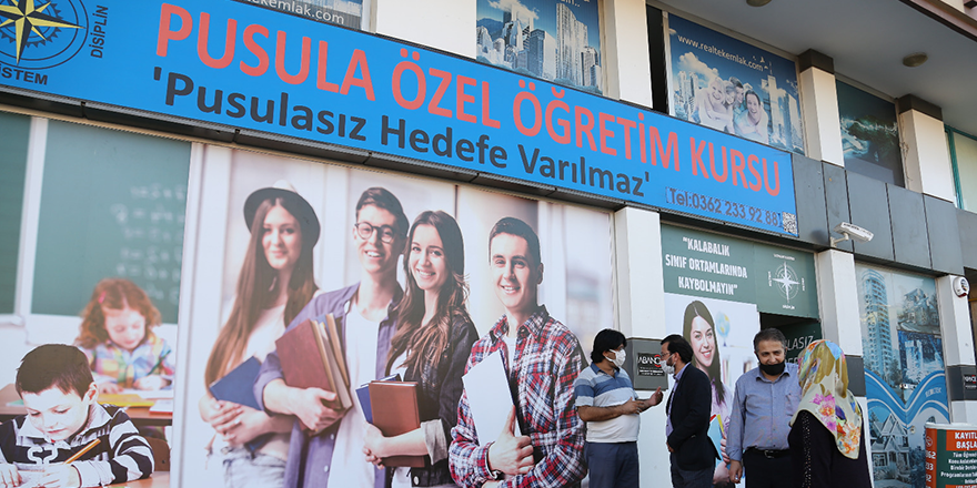 PUSULA ÖZEL ÖĞRETİM KURSUNA ZİYARET  