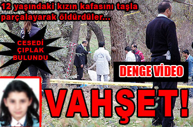 Başını ezerek öldürdüler!