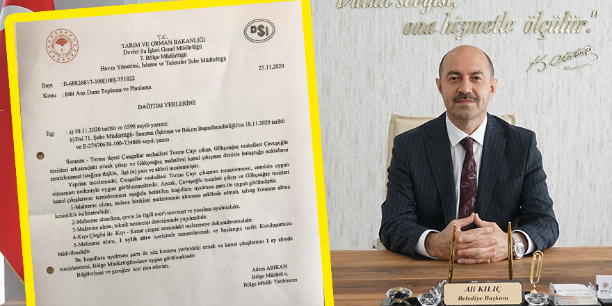 Başkan Kılıç'tan Talan açıklaması