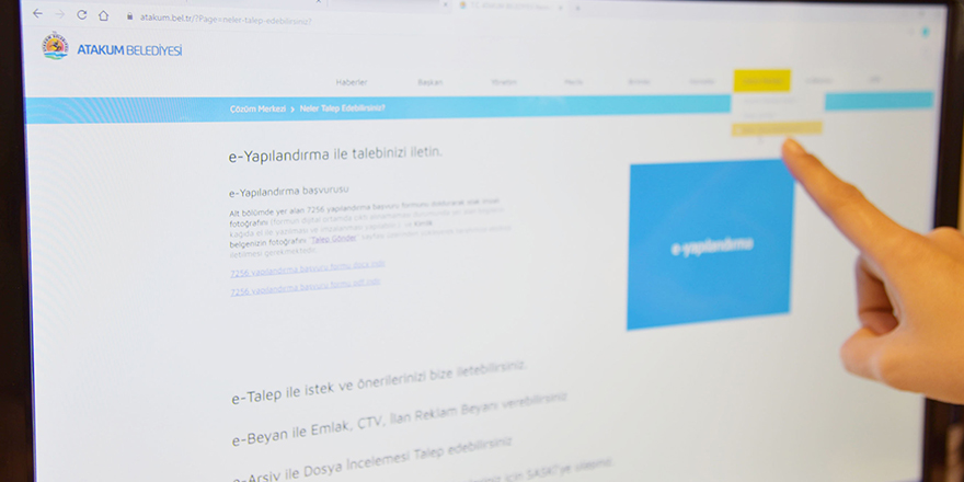 Atakum'da mükellefler vergi borcunu e-işlemle yapılandırıyor