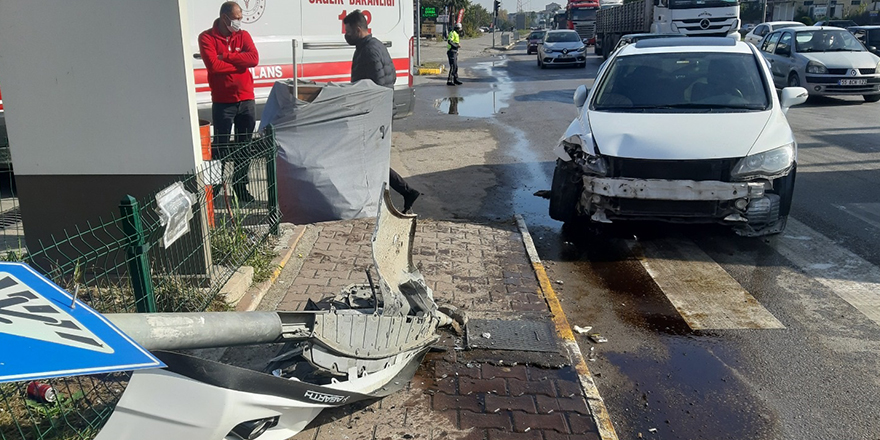 ÇARŞAMBA’DA KAZA 1 YARALI