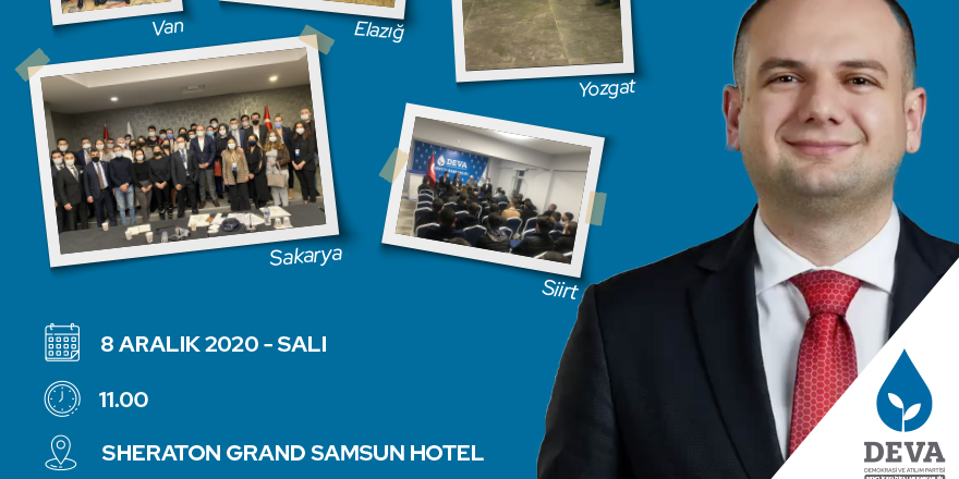 DEVA Partisi Gençlik Politikaları Başkanlığı Samsun'a Geliyor