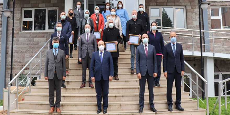 SAMSUN'DA SAĞLIK ÇALIŞANLARINA TEŞEKKÜR BELGESİ