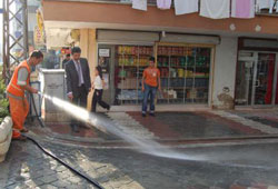 Canik'te temizlik çalışmaları