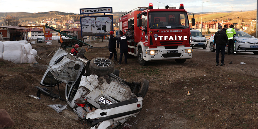 Samsun'da feci kaza: 1 Ölü, 3 yaralı