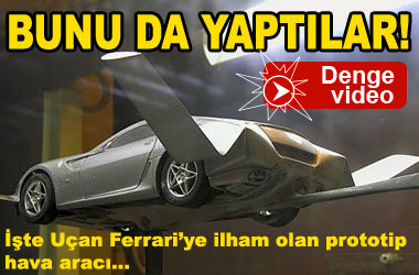 İşte uçan Ferrari ...