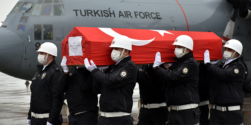 Şehit Muhammet Salih Kanca'nın naaşı Samsun'da