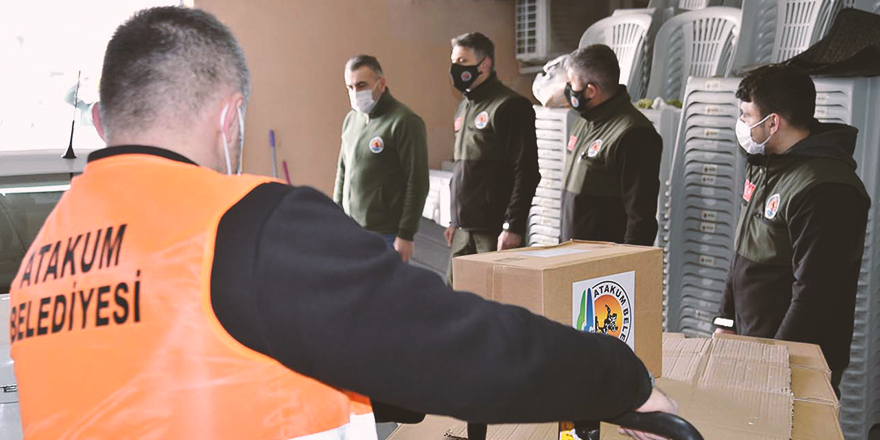 ATAKUM’DA BİN AİLEYE DAYANIŞMA ELİ UZANDI