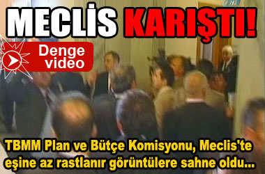 Meclis'te yumruklar konuştu...