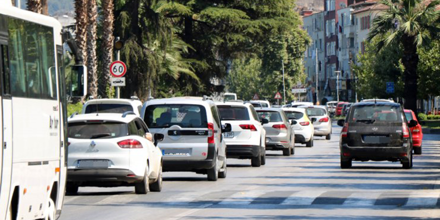 Samsun'da trafiğe kayıtlı araç sayısı 382 bin 268 oldu