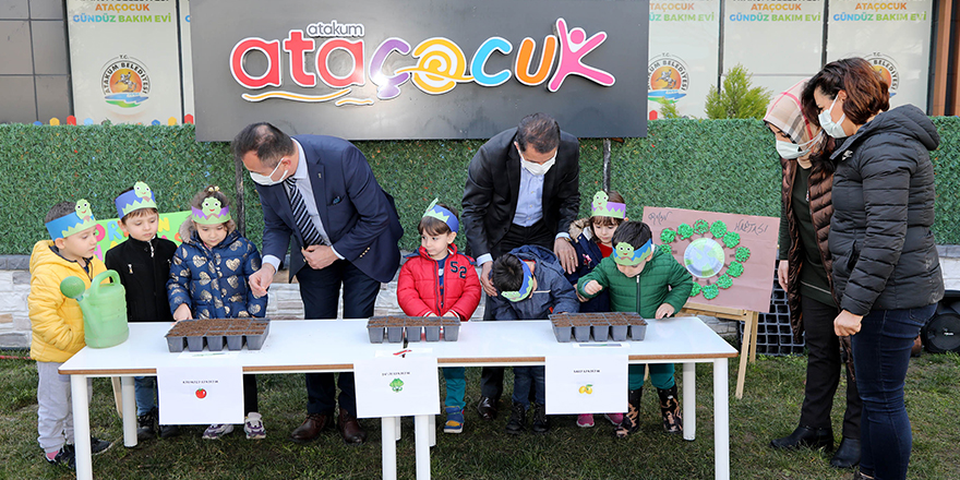 AtaÇocuk öğrencileri tarıma başladı 