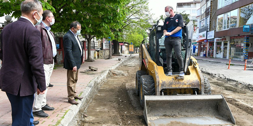 Çiftlik Caddesi rehabilite ediliyor