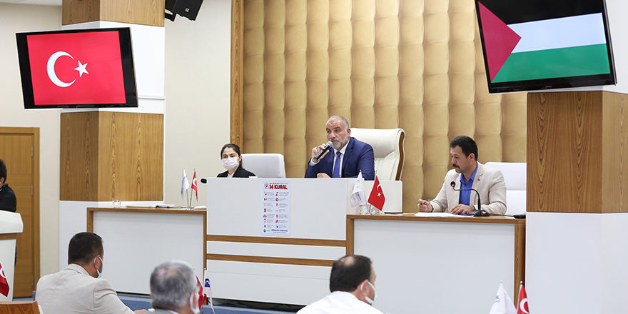 Canik Belediye Meclisi'nden Filistin’e Destek