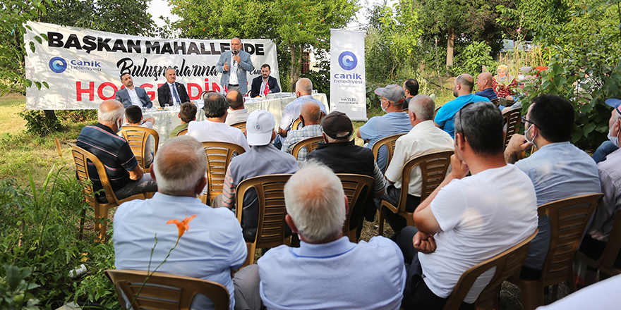 BAŞKAN SANDIKÇI CANİK’TE MAHALLELİYLE BULUŞTU