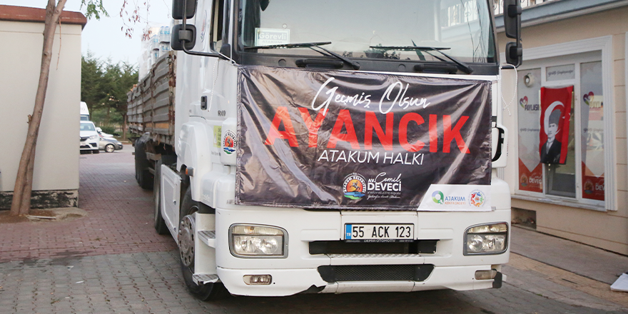 ATAKUM'DAN AYANCIK'A YARDIMLAR DEVAM EDİYOR