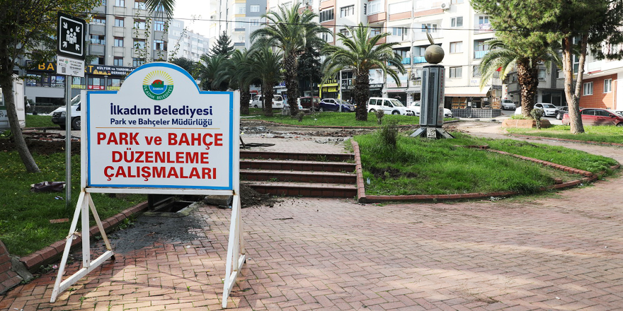 UĞUR MUMCU PARKINDA YENİLEME ÇALIŞMALARI