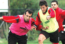 Coşkundere ile ilk idman