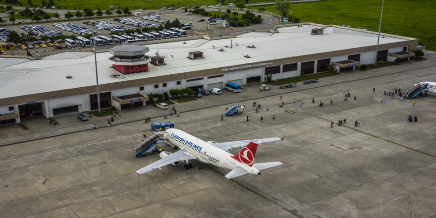 SAMSUN'DA HAVALİMANI YOLCU SAYISI ARTTI