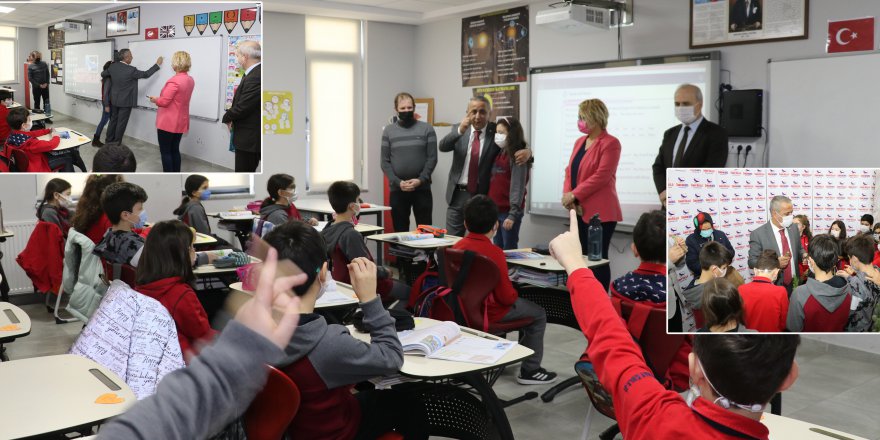İBRAHİM SAĞLAM'DAN ÖĞRENCİLERE ZİYARET