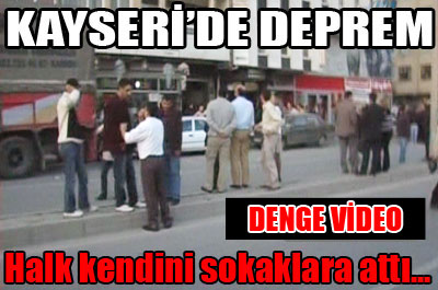 Kayseri'de deprem oldu