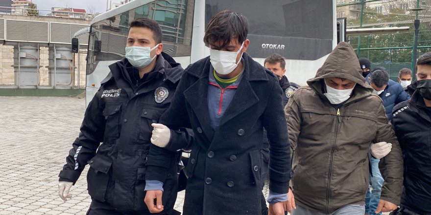 SAMSUN'DA YAKALANAN IRAK UYRUKLU 12 DEAŞ ŞÜPHELİSİ ADLİYEDE
