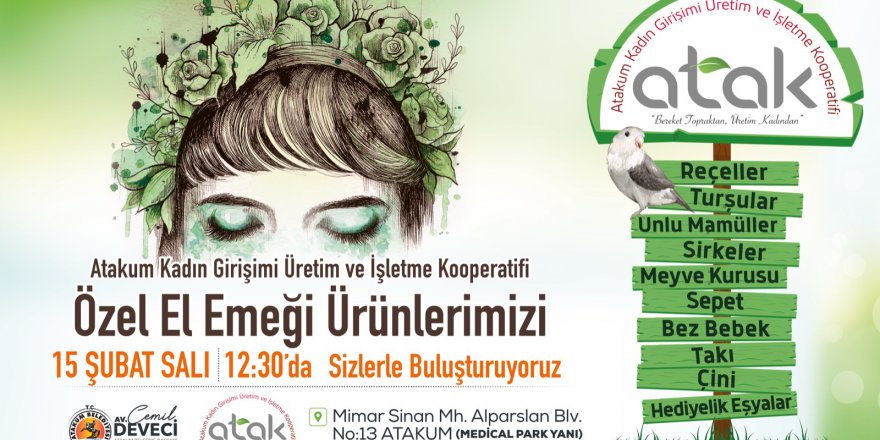 "ATAK" EL EMEĞİ ÜRÜNLERİNİ SUNUYOR