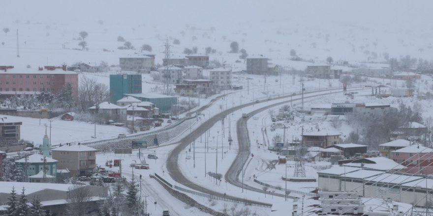 SAMSUN'UN HAVZA İLÇESİNDE KAR YAĞIŞI ETKİLİ OLUYOR