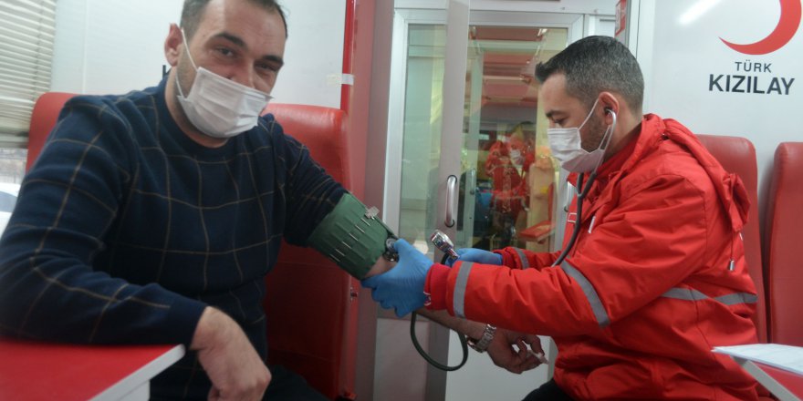 MERZİFON'DA KAN BAĞIŞI KAMPANYASI DÜZENLENDİ