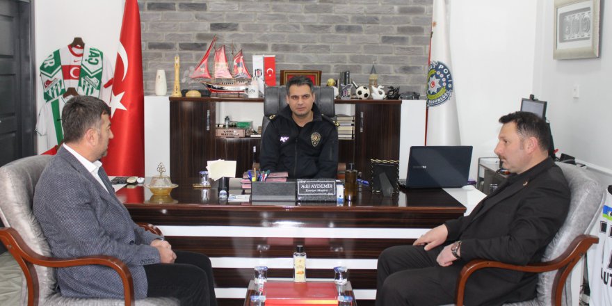 BAŞKAN KAYA’DAN MÜDÜR AYDEMİR VE DÜLGERE ZİYARET