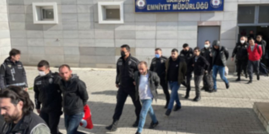 SAMSUN MERKEZLİ SUÇ ÖRGÜTÜ OPERASYONUNDA 15 ŞÜPHELİ DAHA ADLİYEDE