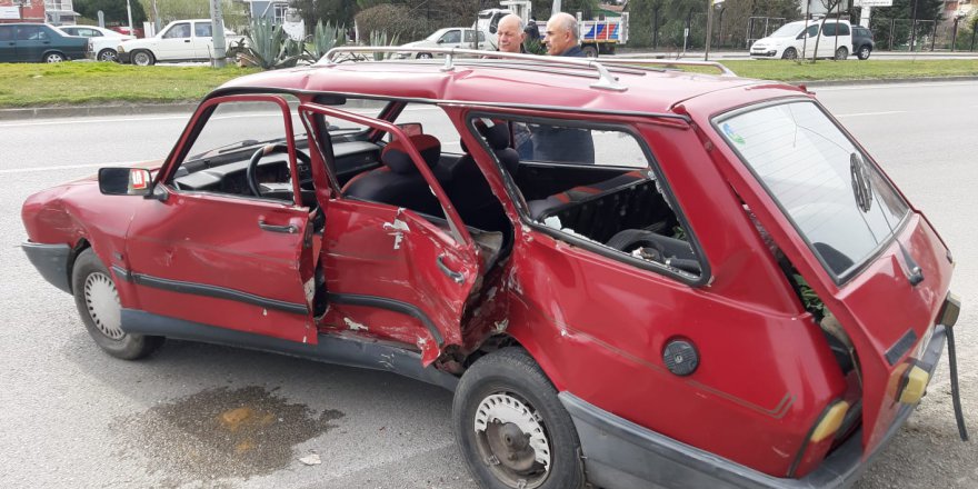 SAMSUN ÇARŞAMBA’DA KAZA 1 YARALI