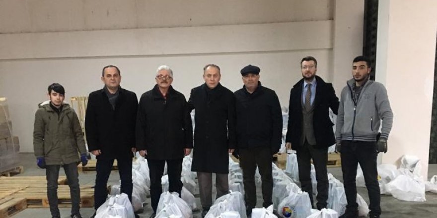 ÇTB’DEN 2000 KOLİ GIDA YARDIMI