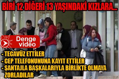 Tecavüz edip, cep telefonuna çektiler!