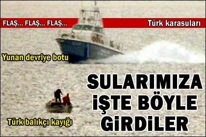 Yunan askerleri, Türk balıkçıları taciz etti